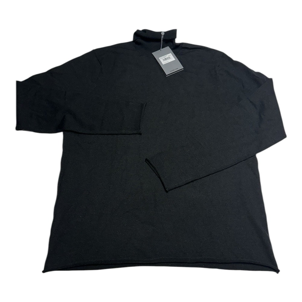 G/Fore Turtleneck Sweater Men's Size M Black Wool Blend Long Sleeve Pullover NWT